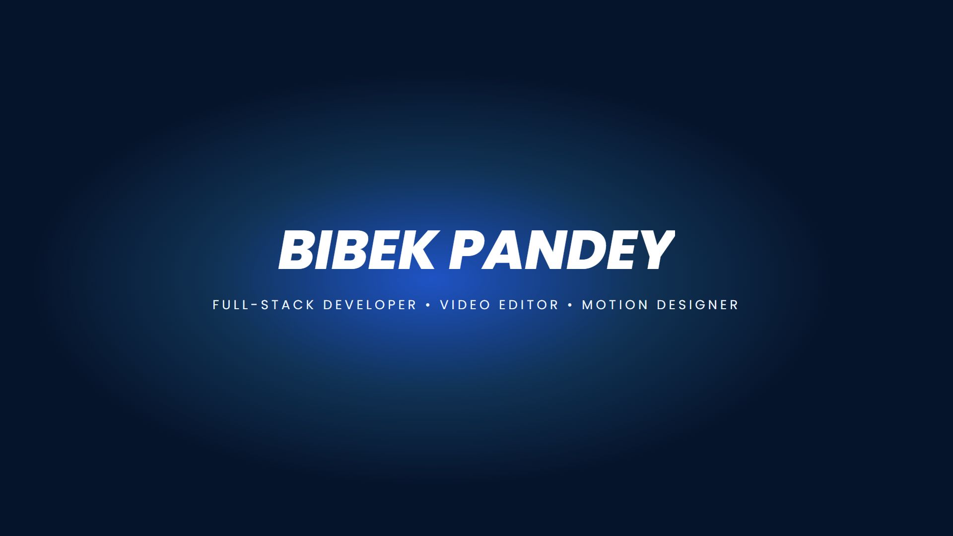 Cinematic intro